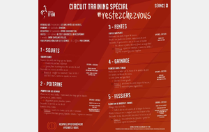 Circuit Training #restezchezvous - Séance 1
