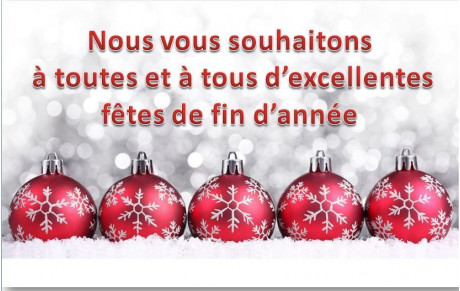 Excellentes fêtes de fin d'année